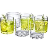 Vasos de plástico Amazing Abby Liberty de 12 onzas, ideales para bebidas frías en casa.