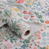 Amiitay forro estante floral textura superior ofrece agarre estable sin adhesivo.