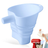 Amoner U embudo de harina para KitchenAid, vertido limpio y preciso