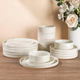 AmorArc plato de cena 10,25 pulgadas con moteado para una mesa elegante.
