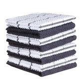 AMOUR INFINI paños de cocina de algodón gris oscuro, absorbentes para secar platos