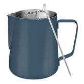 Amrules Jarra Leche 12oz de acero inoxidable, ideal para espumar leche en casa