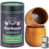 Vaso Amysmart con interior carbonizado, ideal para degustaciones intensas.