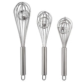 Batidora globo Amytalk de 8 pulgadas con bola interna para batir huevos.