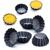 Amytalk molde tarta huevo, 12 piezas, ideales para porciones pequeñas.
