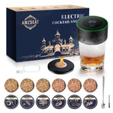 AMZSEAT kit ahumador whisky eléctrico en primer plano, listo para usar en casa