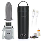 Anbanglin tetera eléctrica de viaje 450 ml negra, lista para hervir agua rápidamente