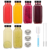 Andemi botella de vidrio 500 ml con tapa hermética, ideal para jugos caseros