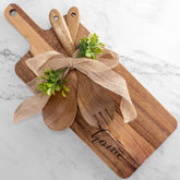 Anforsun tabla-corte-grande de madera, ideal para cortar y servir