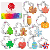 Cortadores Ann Clark para Navidad: hombre de jengibre listo para decorar galletas festivas