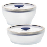 Anyday conjunto de 4 piezas para microondas, almacenamiento práctico sin plástico