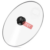 Tapa oval de vidrio Aocies para olla lenta 7 qt, visualiza la cocción sin levantarla.