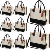 Bolsas tote Aoriher en lona con cierre para seguridad y organización diaria.