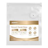 Bolsas AOSKI para sellado al vacío con conjunto de 30, ideal para almacenamiento práctico.