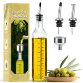 AOZITA dispensador de aceite de oliva en cristal para un vertido preciso.