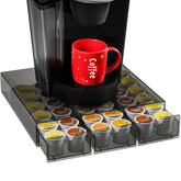 AOZITA organizador de cápsulas K-Cup, acrílico claro, facilita encontrar la cápsula adecuada con rapidez.