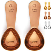 Cucharas medidoras Apace Living para café, juego de dos, con medidas precisas.
