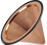 Apace Living filtro de café, vertido base ancha, ideal para Chemex y extracción consistente.