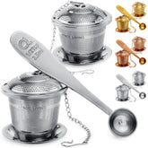 Infusor de té Apace Living: conjunto de dos para hojas sueltas y sabores intensos.