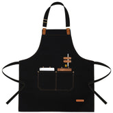 Delantal APRONPANDA con bolsillos, ideal para cocinar y trabajar.