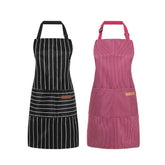 ARBINSON delantal cocina ajustable con bolsillos para utensilios a mano