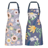 ARBINSON delantal floral para mujer con bolsillos, práctico para cocinar