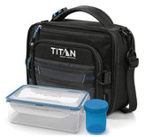 Arctic Zone Titan Deep Freeze, bolsa de almuerzo negra mantiene la comida fría.