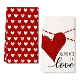 ARKENY: toallas de cocina San Valentín, corazón rojo, 18x26, para secar platos con estilo.