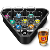 Arrowbash vasos de bolas de billar 1 oz para brindis coloridos