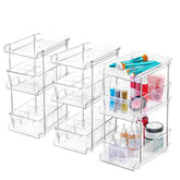 ARSLY organizador claro para bajo lavabo con tres niveles facilita ver y tomar cosméticos.