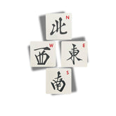 Artful 3D posavasos mahjong norte-sur-este-oeste, ideal para torneos entre amigos