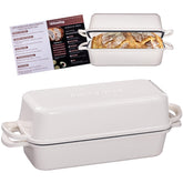 Articasting: pan de hierro fundido 11x5 con tapa, ideal para corteza crujiente y cocción uniforme.