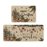 Artoid Mode adorno navideño, alfombra de cocina 24x35 para decorar y proteger el piso