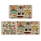 Alfombra Artoid Mode para la cocina, corazon-hogar 17 x 29 pulgadas, protege el suelo con estilo