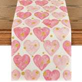 Artoid Mode amor dorado rosado: runner de mesa ideal para San Valentín en casa