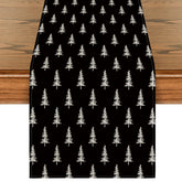 Artoid Mode mantel árbol navidad negro, ideal para cenas festivas en mesa elegante.
