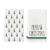 Artoid Mode, árbol navideño verde en toallas de cocina para secar y limpiar sin rayar