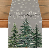 Artoid Mode camino de mesa con pino y copo de nieve, perfecto para cenas navideñas