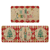 Artoid Mode Cascanueces Rojo con Cuadros Diamante 17x29, frontal decorativo y práctico para la cocina.