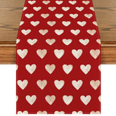 Artoid Mode mantel San Valentín con corazón rojo para decorar la mesa