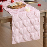 Artoid Mode corazon-rosa jaquard, cubre-mesa elegante para ocasiones especiales