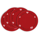Salvamanteles redondos Artoid Mode con corazón vintage para la mesa.