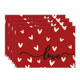 Artoid Mode corazones rojos, mantel individual para proteger la mesa con estilo.