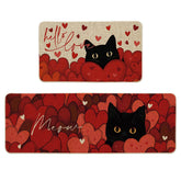 Almohadilla Artoid Mode gato Hello Love, ideal para cocina y entrada.