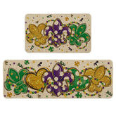 Artoid Mode Iris Perlas Love Mardi Gras 17x29: diseño único y color intenso para la cocina