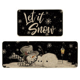 Alfombra Artoid Mode Let It Snow copos de nieve para entrada.