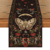Artoid Mode mantel corredor amapola-polilla-hongo-luna-otoño, decoración otoñal para la mesa.