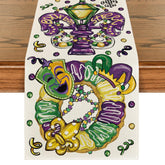 Artoid Mode mantel de mesa iris con cuentas, perfecto para cenas festivas y elegantes.