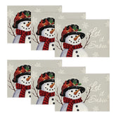 Artoid Mode Let It Snow manteles individuales, set de 6 para proteger la mesa.