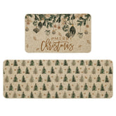 Alfombrilla Artoid Mode con diseño navideño para cocina, protege el piso de 17x29.